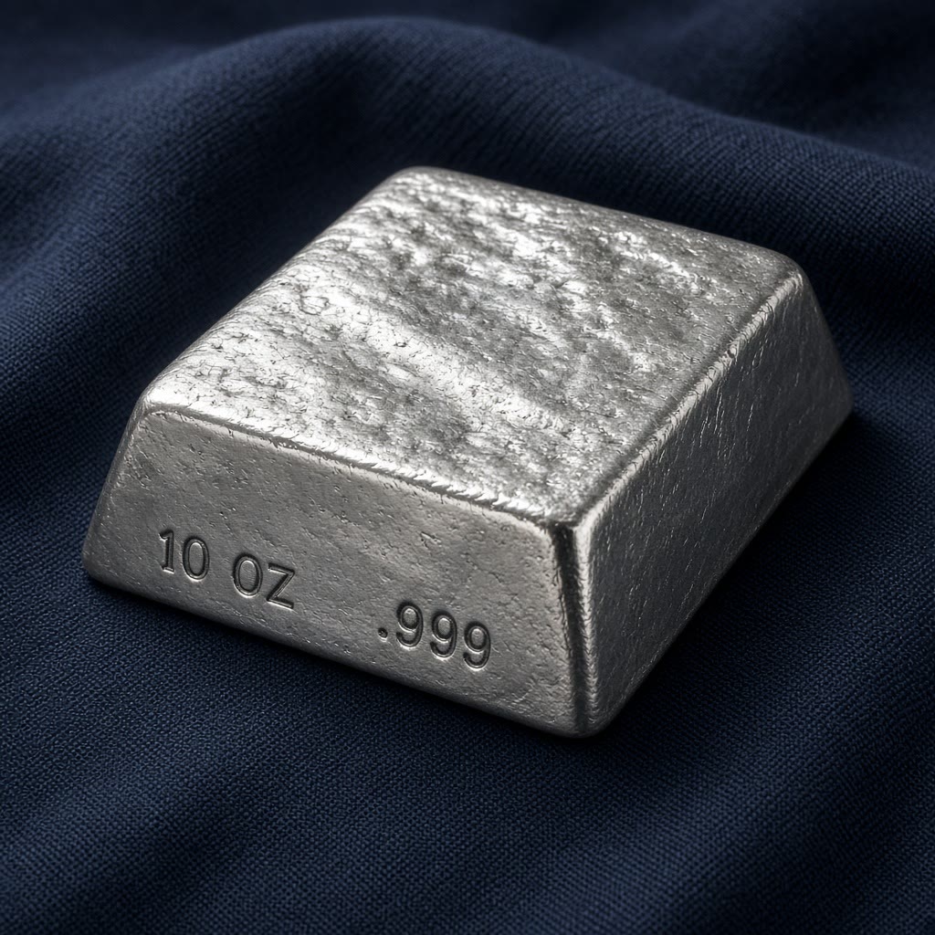 10 oz Cast Silver Bar